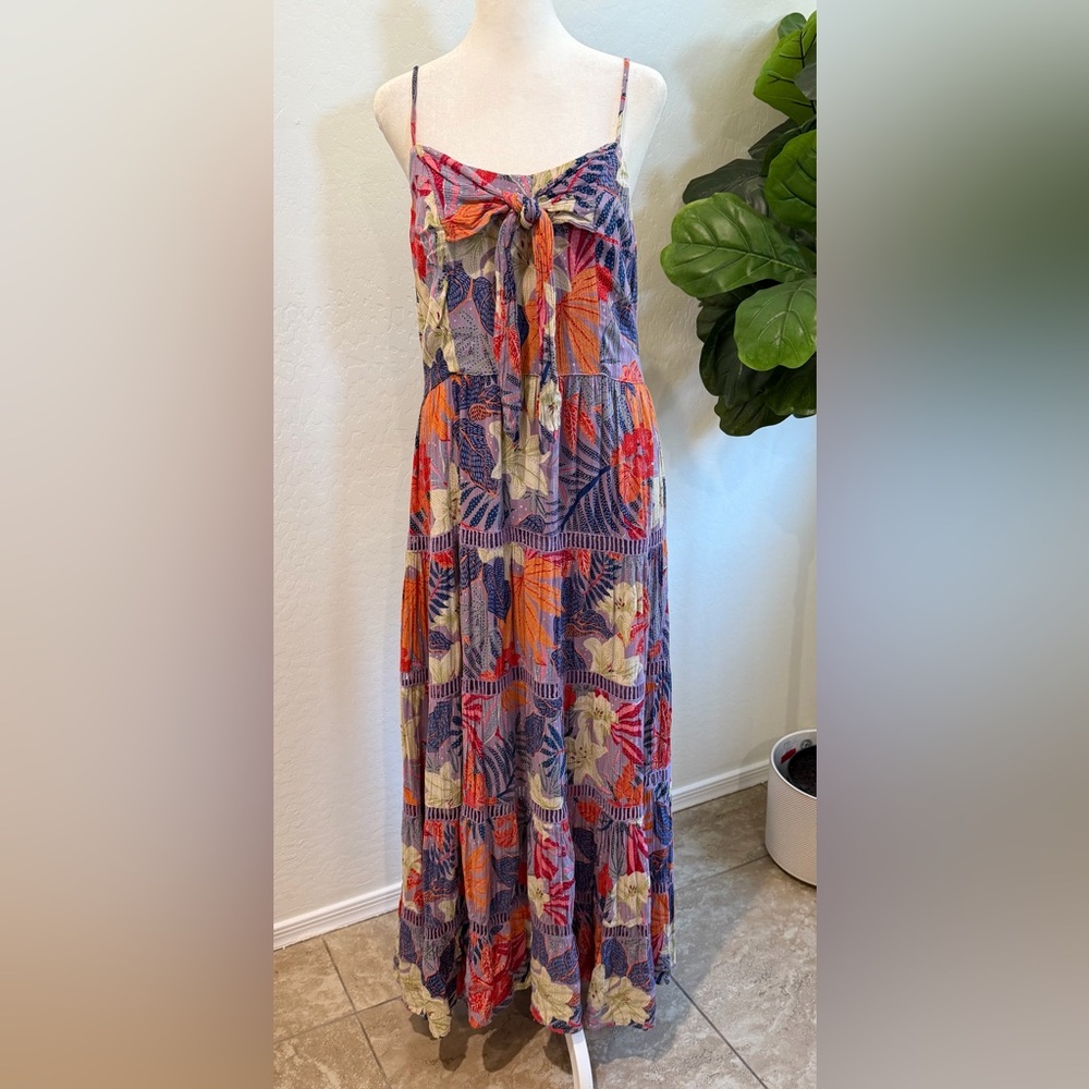 Angie Floral Maxi Dress - Multicolor